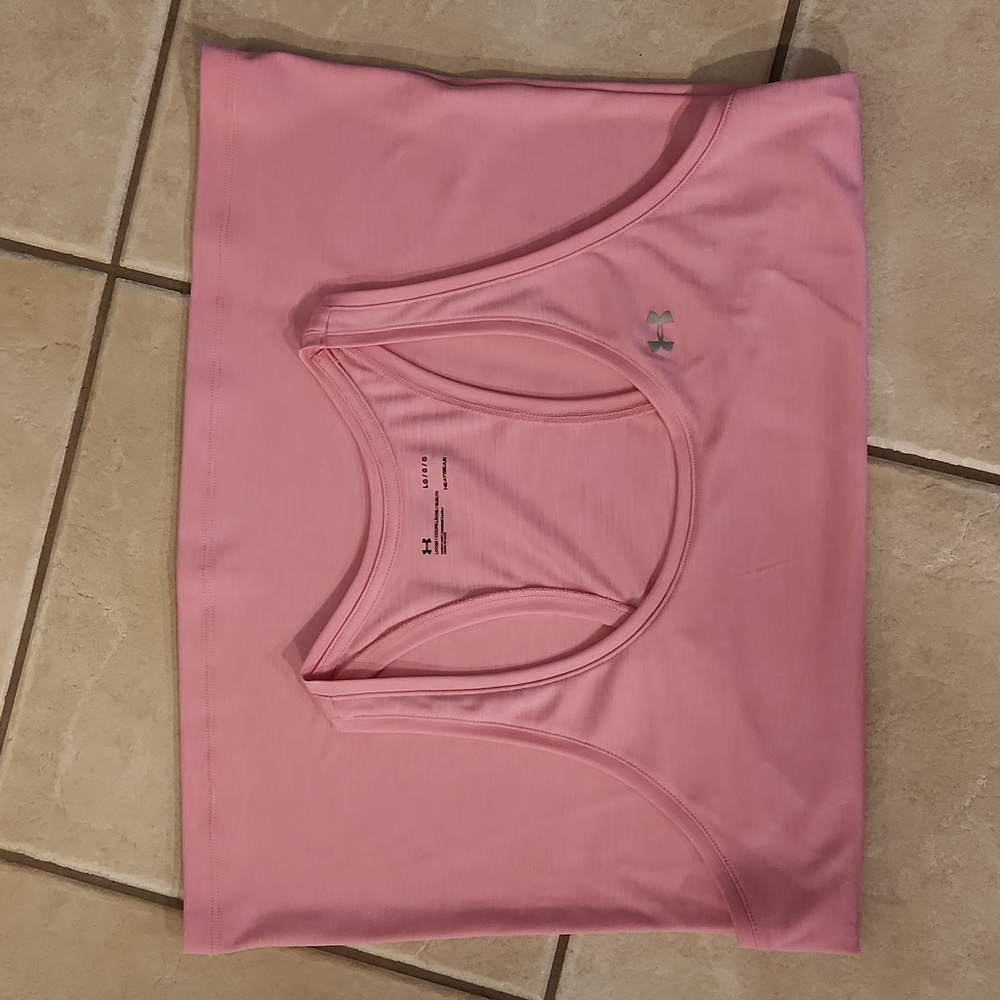 Under Armour heatgear tan top size L